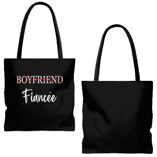 Couple Engagement Engaged Men Funny Fiancee Tote Bags (AOP)