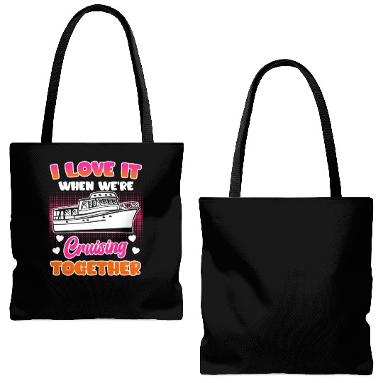 Cruising together cruise ship holiday spring break Tote Bags (AOP)