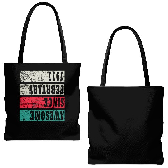 Awesome Since 1977 Birthday Tote Bags (AOP)