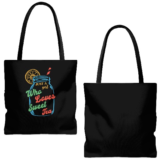 Just A Girl Who Loves Sweet Tea For Tea Lovers Tote Bags (AOP)