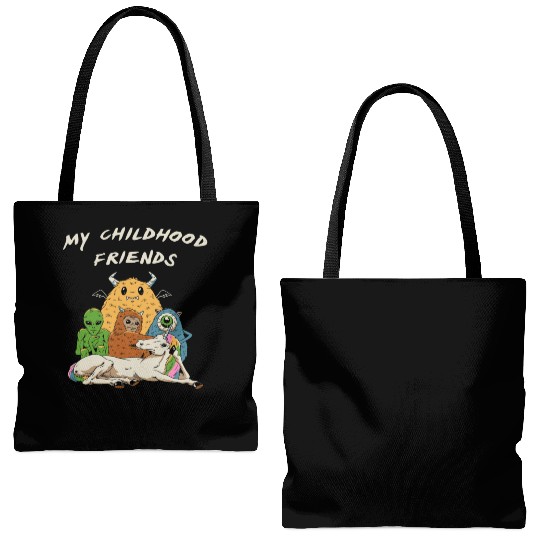Imaginary Friends Club Tote Bags (AOP)