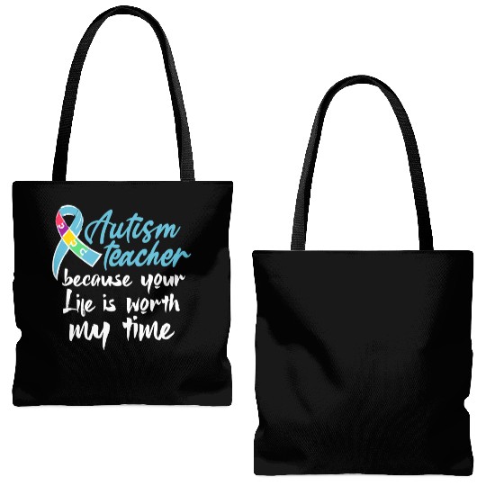 Autism Teacher Tote Bags (AOP)