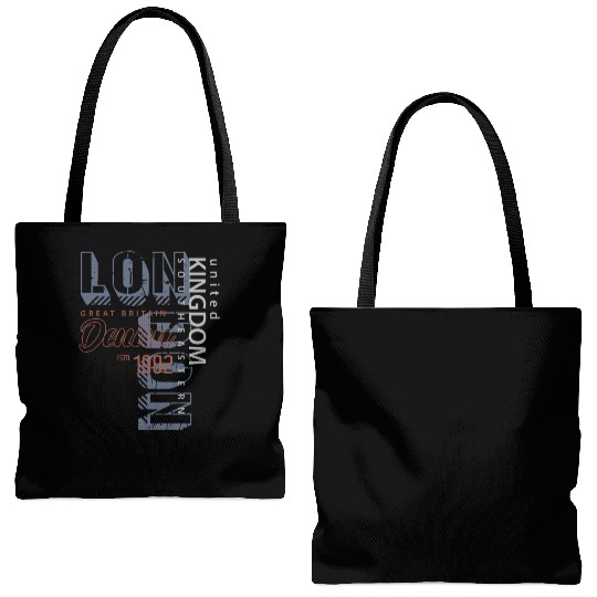 The London Look Tote Bags (AOP)