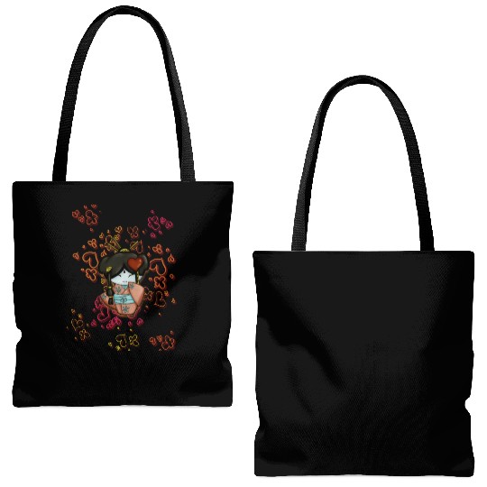 kimono cute Tote Bags (AOP)