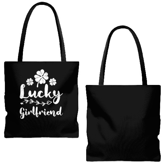 Lucky Girlfriend Ireland St Patrick's Day Tote Bags (AOP)