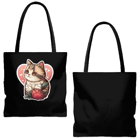Lovely Cat In Valentine’s Day Tote Bags (AOP)