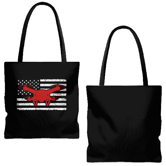 American Drone Flying Drones US Tote Bags (AOP)