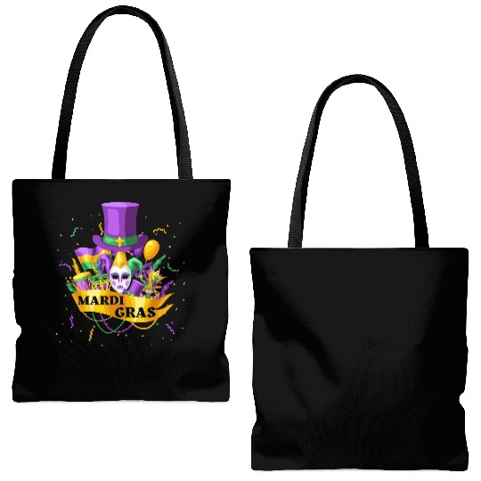 Happy Mardi Gras 2023 Funny Mardi Gras Tote Bags (AOP)