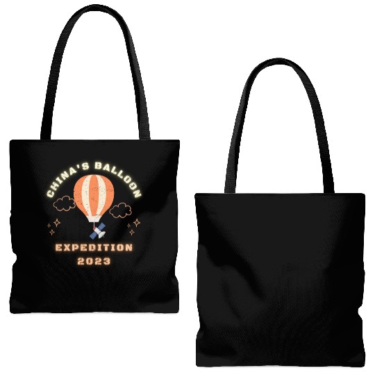 China Spy Balloon China's Surveillance Satellite Tote Bags (AOP)
