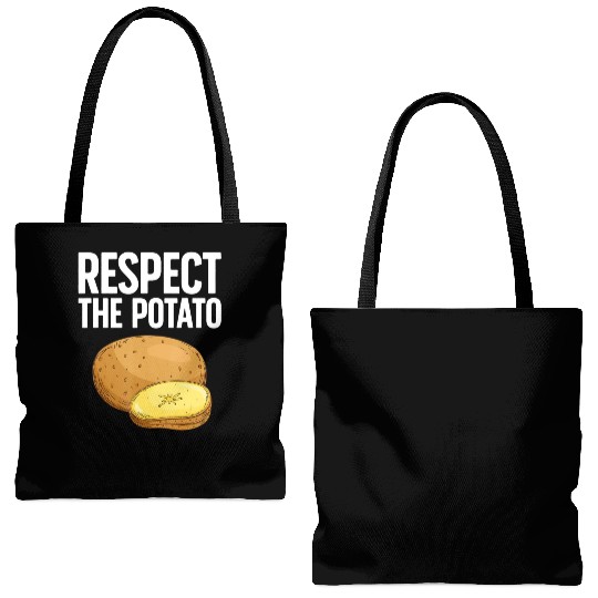 Cool Potato Vegetable Potato Lover Tote Bags (AOP)