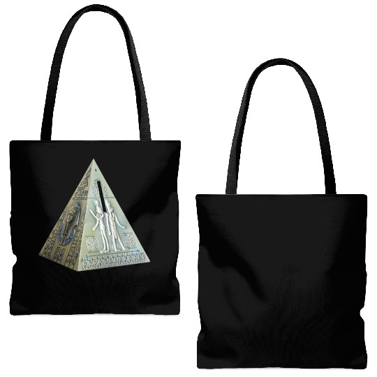 metal pyramide Tote Bags (AOP)