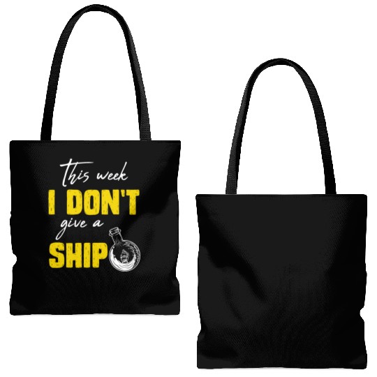 I don't give a ship cruise vacation spring break Tote Bags (AOP)