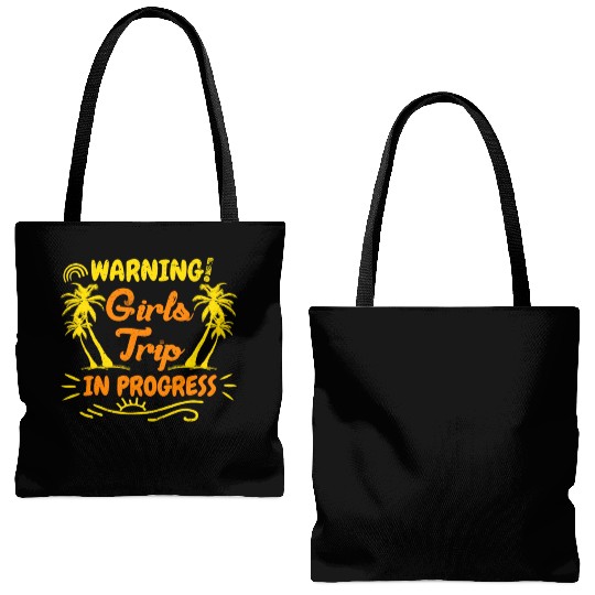 Attention girls trip in progress Spring Break Tote Bags (AOP)