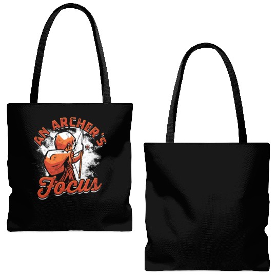 An archer's focus - Archery Tote Bags (AOP)