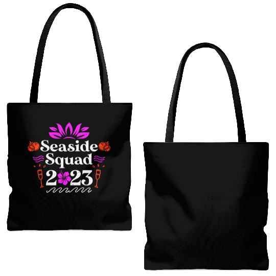 Seaside Squad 2023 Summer Vacation Spring Break Tote Bags (AOP)