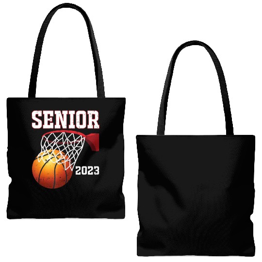 Graduate Senior Class of 2023 Basketball Player Tote Bags (AOP)