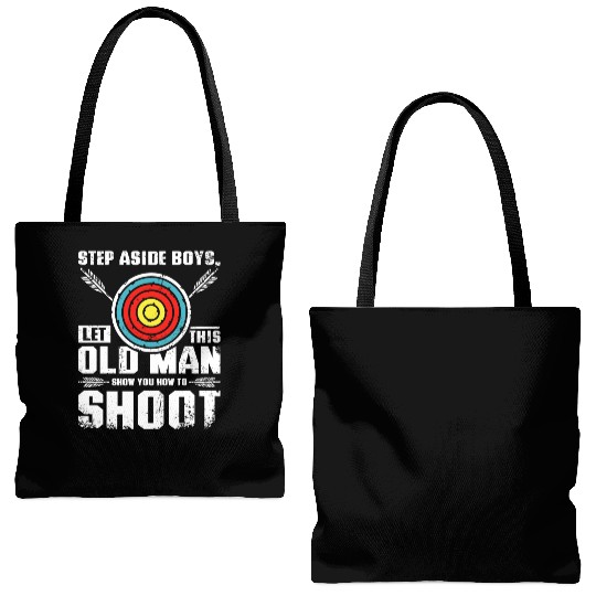 Let this old man show you how to archery Tote Bags (AOP)