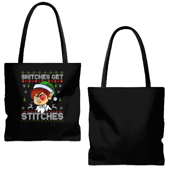 Warrior 12 Snitches Get Stitches Tote Bags (AOP)
