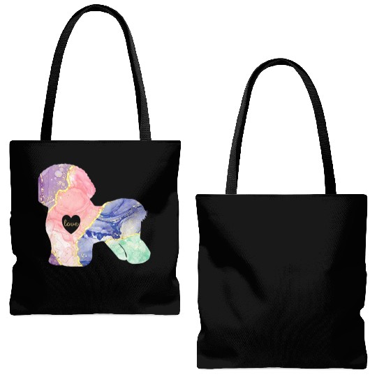 Bichon Frise Lover Bichon Frise Mom Tote Bags (AOP)