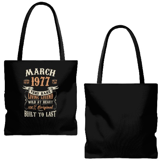 March 1977 Birthday Surprise Tote Bags (AOP)