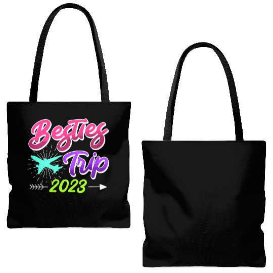 Besties Trip 2023 Vacation Friends Spring Break Tote Bags (AOP)
