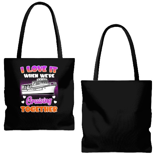Cruising together cruise ship holiday spring break Tote Bags (AOP)