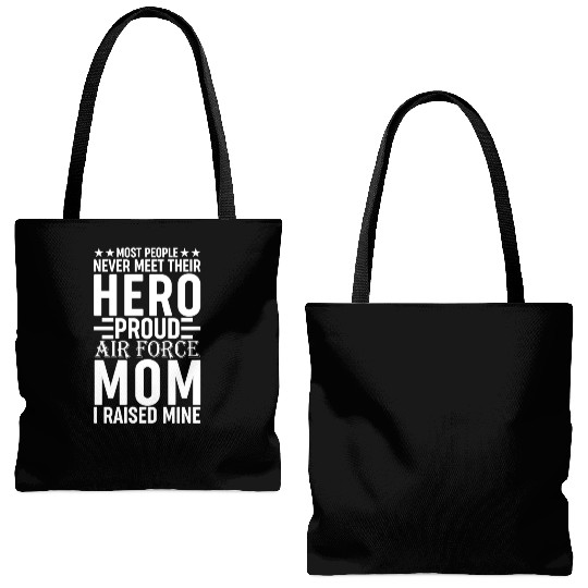Most People Never Meet Their Hero Air Force Mom Tote Bags (AOP)