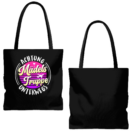 Warning girls trip in progress Spring Break Tote Bags (AOP)