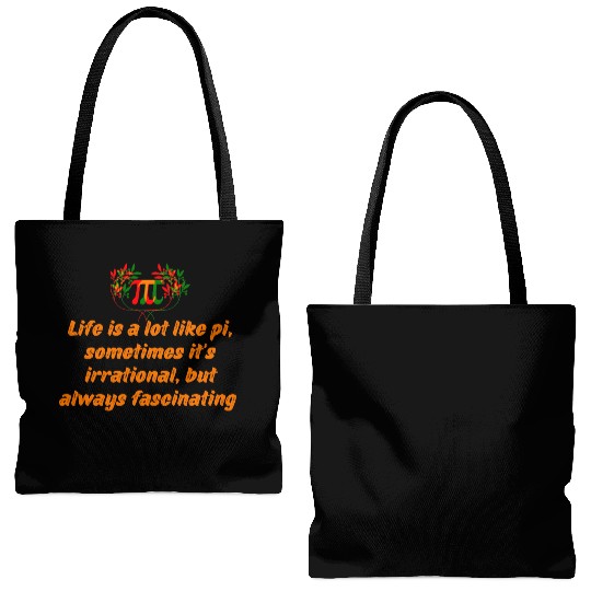 PI DAY QUOTES FOR LIFE , MATH LOVERS, MATH TEACHER Tote Bags (AOP)