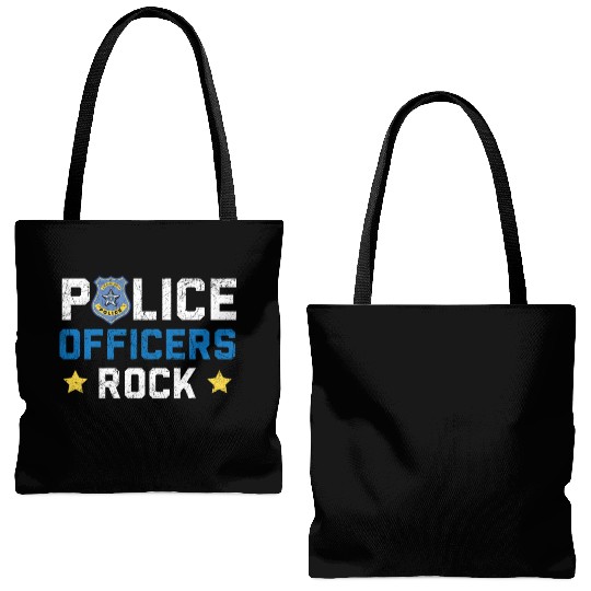 Military Police Officer Cop Law Enforcement Tote Bags (AOP)