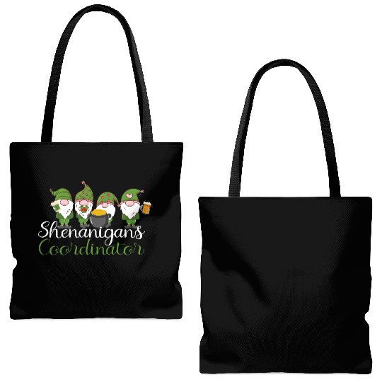Shenanigans Coordinator St Patricks Day Gnomes Tote Bags (AOP)