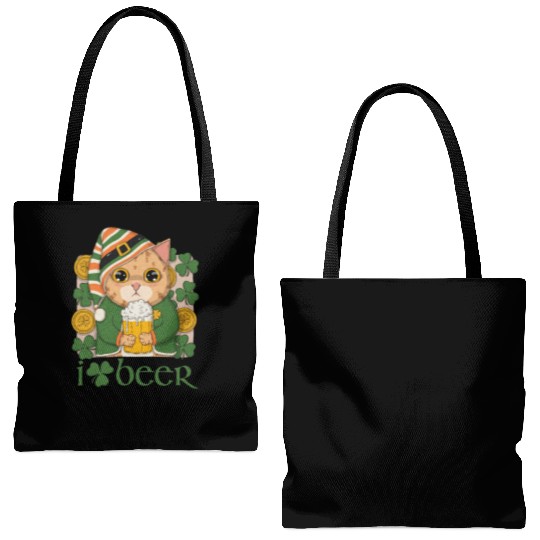 I Love Beer Tote Bags (AOP)