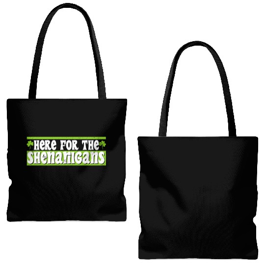 Here for the Shenanigans St Patrick's Day Tote Bags (AOP)