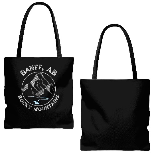 Banff Alberta Rocky Mountains Tote Bags (AOP)