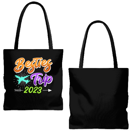 Besties Trip 2023 Vacation Friends Spring Break Tote Bags (AOP)
