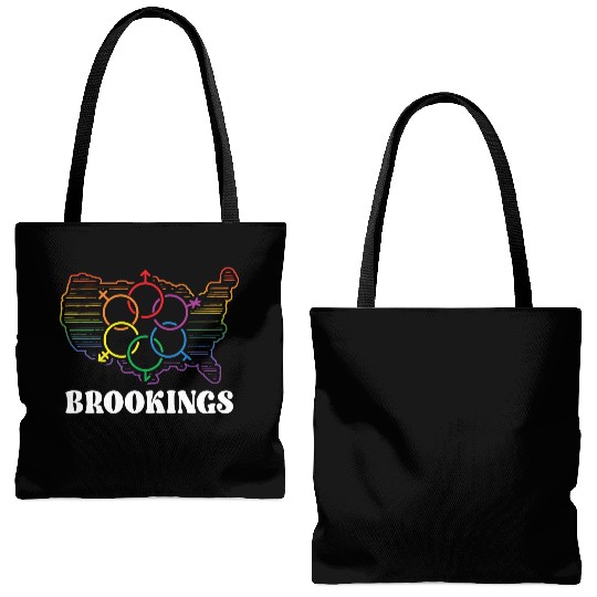 Brookings Pride Month Pride Flag LGBT Community LG Tote Bags (AOP)