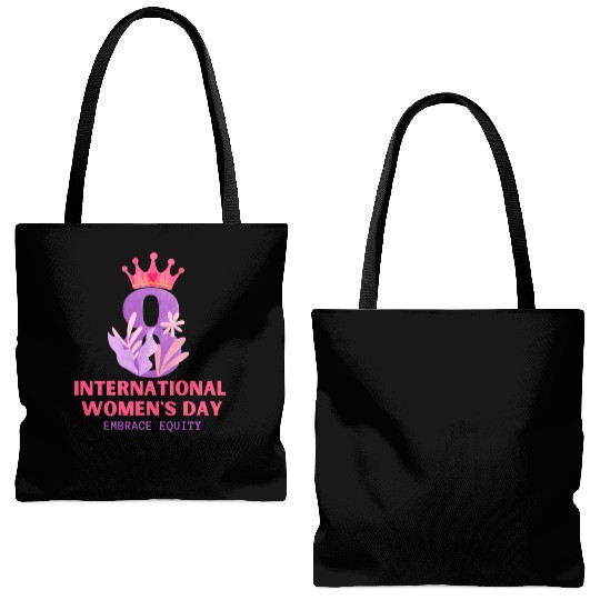 International Women's Day Embrace Equity 2023 Tote Bags (AOP)
