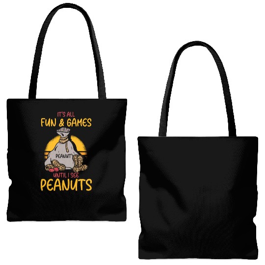 It's All Fun And Games Until I See Peanuts Peanut Tote Bags (AOP)