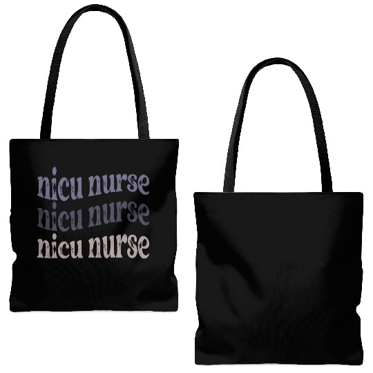 NICU Vintage Retro Gift for Baby Nurse Design Tote Bags (AOP)