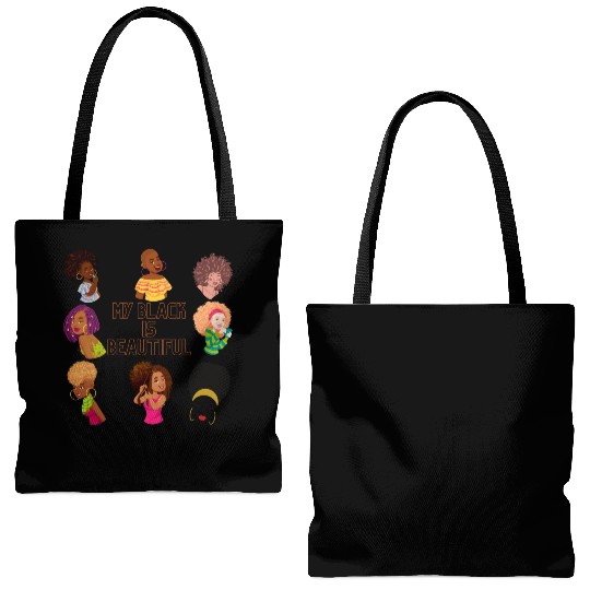 My Black Is Beautiful Tote Bags (AOP)