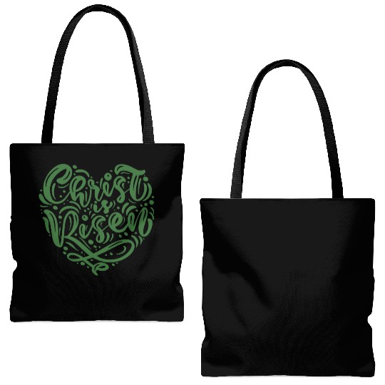 He Is Risen Christian Easter Tote Bags (AOP)