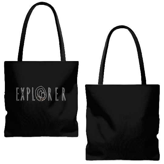 Explorer pathfinder minimalist Classic design Tote Bags (AOP)