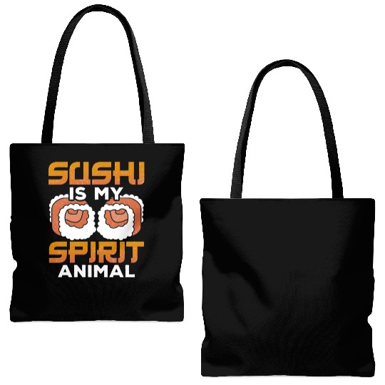 Sushi is my spirit animal Tote Bags (AOP)