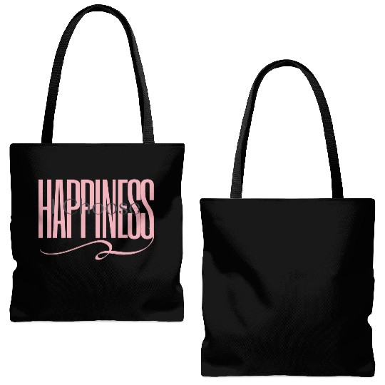 "I Choose Happiness" Tote Bags (AOP)