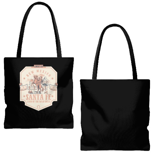 santa fe new mexico wild west town Tote Bags (AOP)