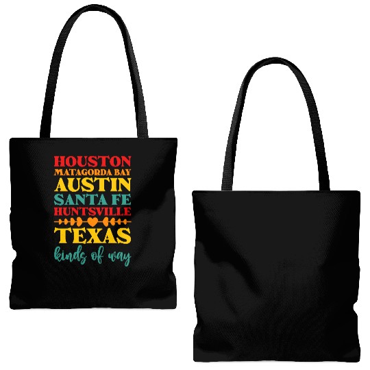 Houston Matagorda Bay Austin Santa Fe Huntsville Tote Bags (AOP)