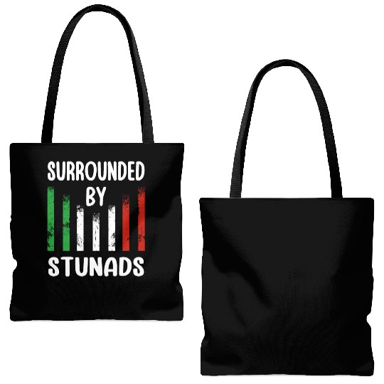Surrounded By Stunads Italian Pride Italy Flag Tote Bags (AOP)