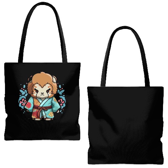 Lion kimono Tote Bags (AOP)