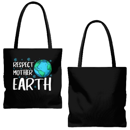 Respect Mother Earth Nature Environment Awareness Tote Bags (AOP)