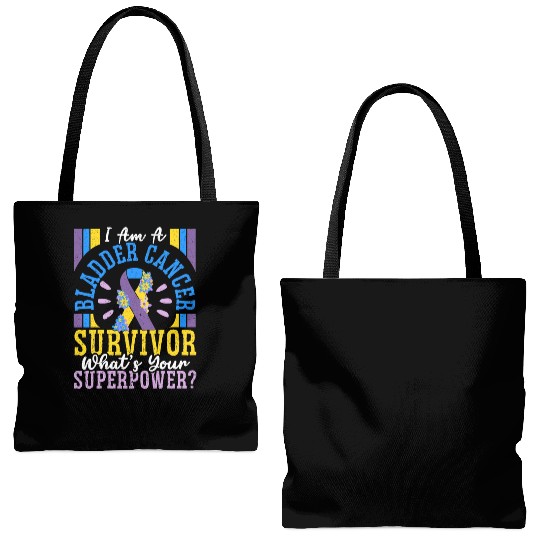 Bladder Cancer Survivor Bladder Cancer Awareness Tote Bags (AOP)